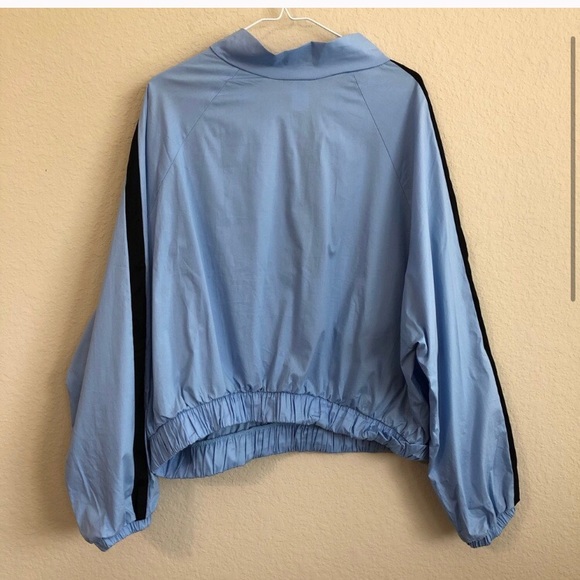 Fashion Nova Light Blue Windbreaker - Picture 2 of 3